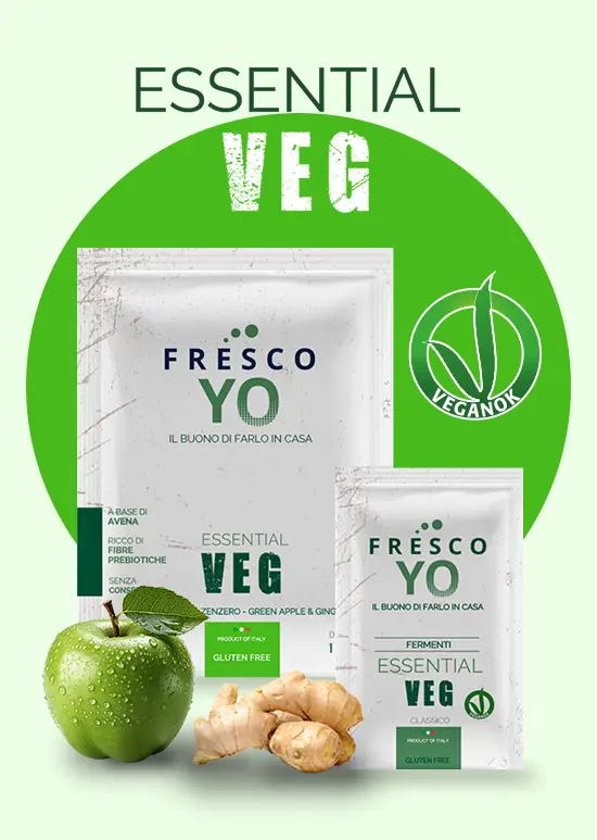 FERMENTOS PARA BEBIDA VEGETAL ESSENTIAL VEG MAÇÃ VERDE & GENGIBRE